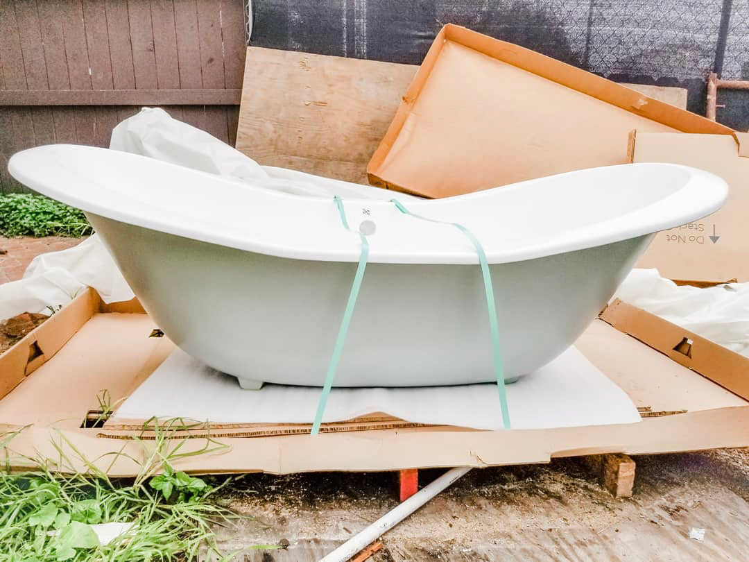 Getting the Clawfoot Tub Into Victorian By The Bay Victorian By The Bay
